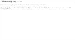 Desktop Screenshot of freefaculty.org