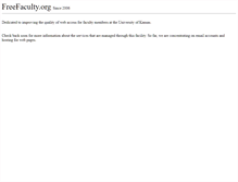 Tablet Screenshot of freefaculty.org